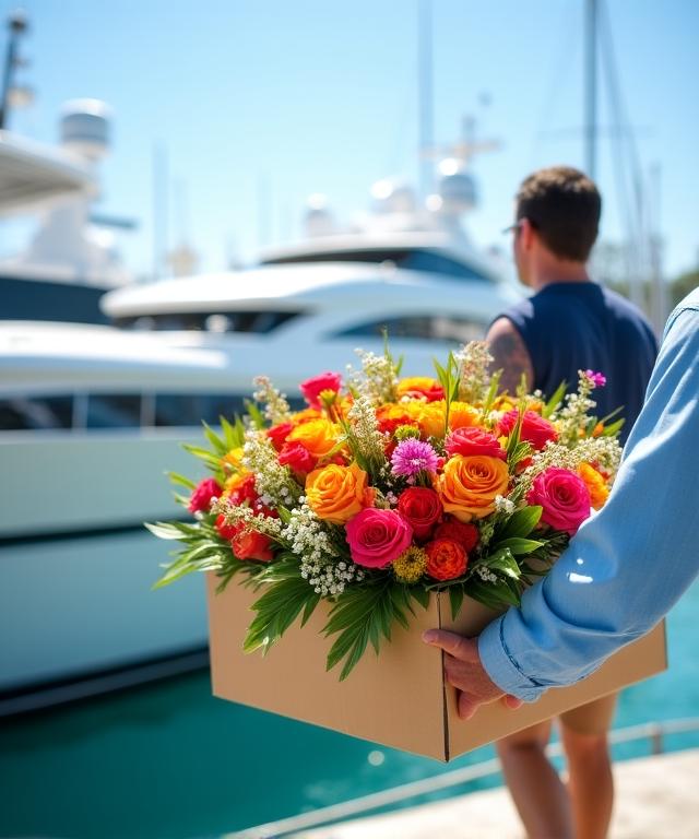 Orchid Helm delivery service at One Degree 15 Marina